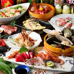 【5月～7月】最適合春季派對和酒會！時令魚生魚片5種、天婦羅5種、海鮮futomaki等8道菜總計4,500日元