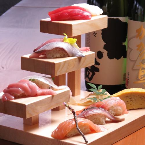 Famous “Staircase Sushi”!
