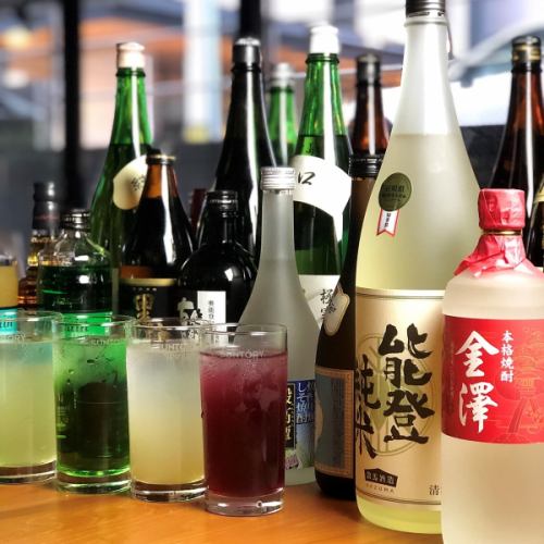 Lots of drinks.Local sake from the Hokuriku area is also available. Courses with all-you-can-drink included are also available.
