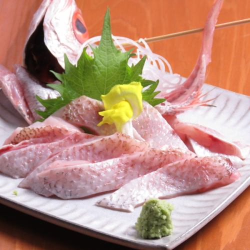 Nodoguro sashimi/grilled with salt