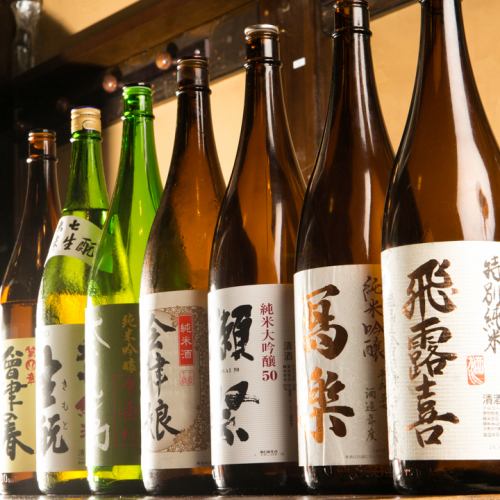 豊富な日本酒ラインナップ！