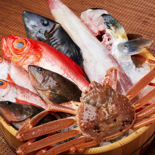 魚介類はとことん厳選して仕入れ