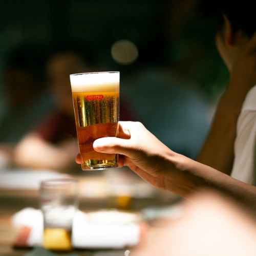 料理と一緒にドリンクも