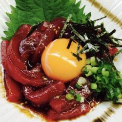 Bluefin tuna simmered in syrup