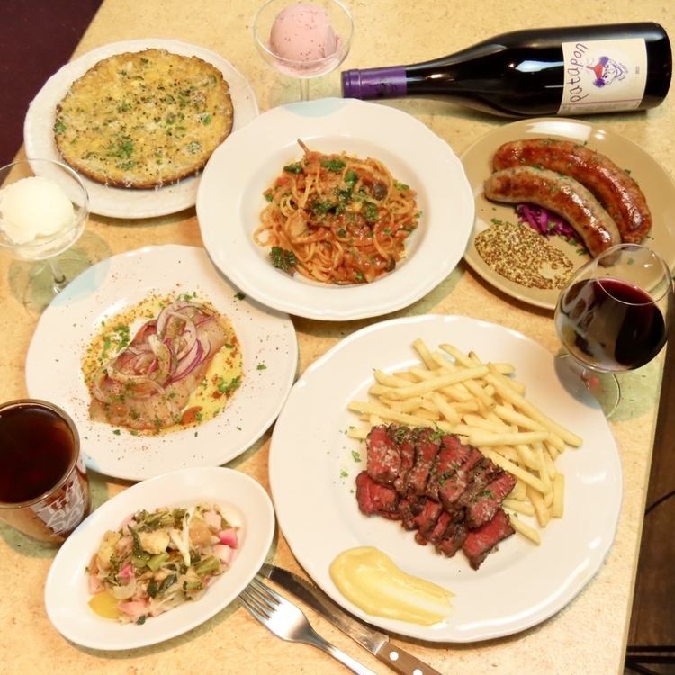 Be sure to try our carefully selected courses, including the exquisite sausage♪