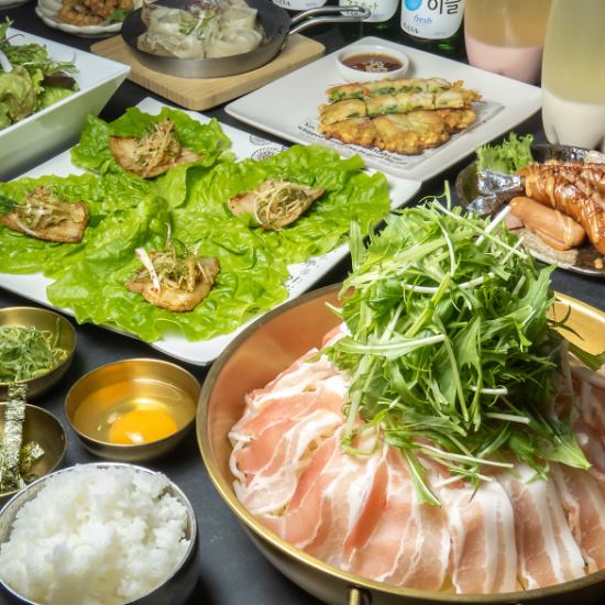 迫力とバリューム満点の牛タワー鍋♪