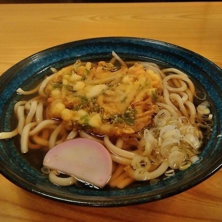 Seafood kakiage grated radish udon