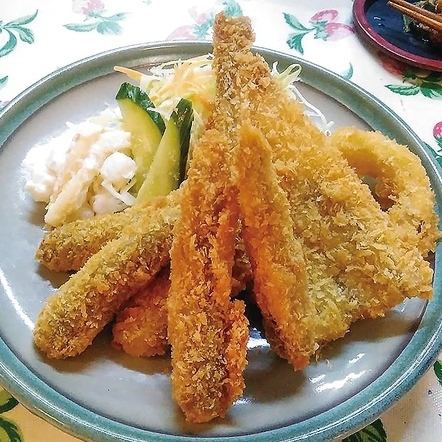 Deep-sea fish fry set meal