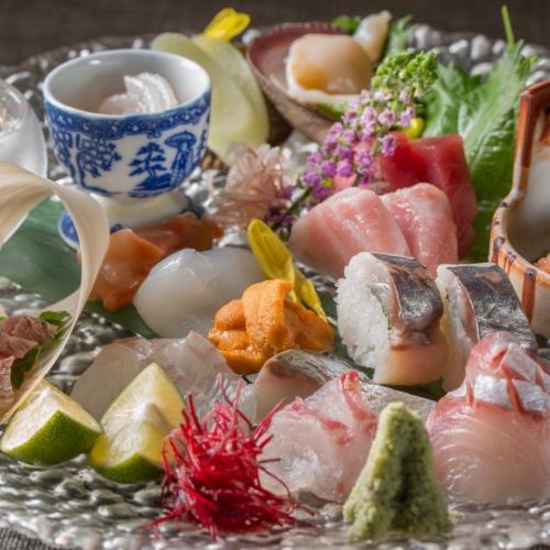 Assorted daily sashimi