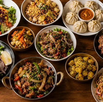 【생맥주 포함 2시간 음료 무제한】네팔 명물을 사치스럽게 맛보는 ◎네팔 리스페셜 전 10품【4480엔】
