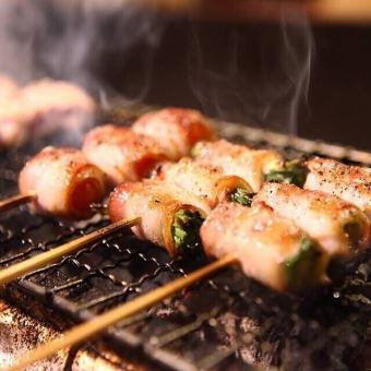 9 dishes including yakitori and vegetable rolls [Extreme Course] 3 hours all-you-can-drink 4000 yen