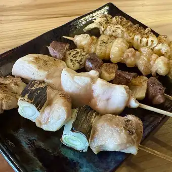 焼き鳥5種盛り (塩・タレ)