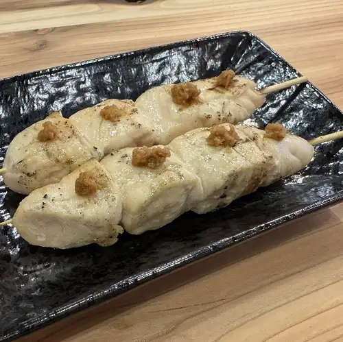 ささみ串 (1本)(塩・タレ・山わさ・梅肉)
