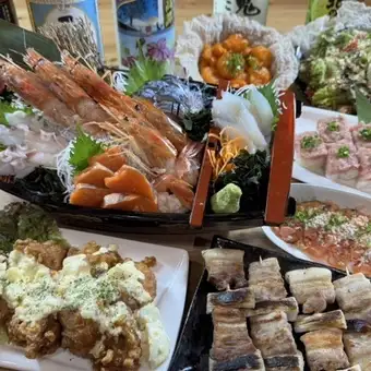 豪華刺し盛り6種がついた豪華宴会!生ビール込み120分飲み放題付き宴会コース!!
