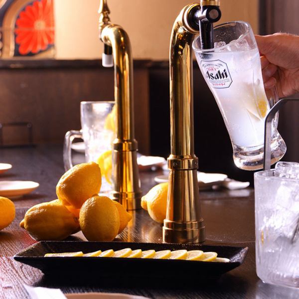 Fully equipped with private rooms! All seats are equipped with tabletop lemon sour servers ♪ You can drink whenever you want! 800 yen (tax included) for 90 minutes! Great for welcome parties and farewell parties.
