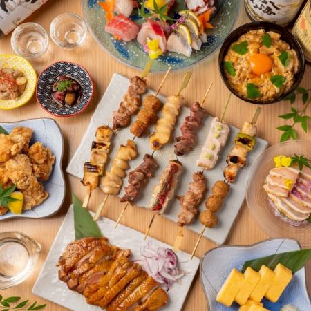 特選【葉牡丹コース】串カツ・エビフリャー盛り合わせ等 9品⇒7000円♪歓迎会、送別会