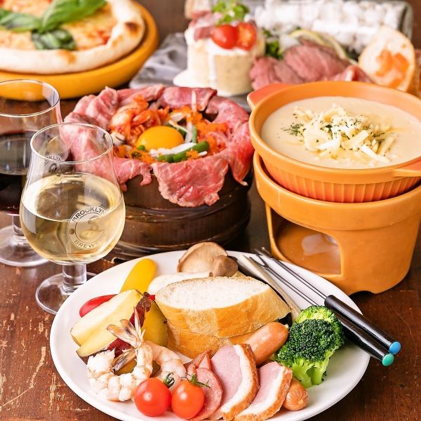 Extremely popular★All-you-can-eat cheese fondue for an additional 500 yen★