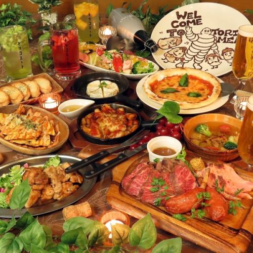 [Italian x Meat] All-you-can-eat and drink from 3500 yen, including over 150 items on the meat bar menu such as Japanese Black Wagyu beef!
