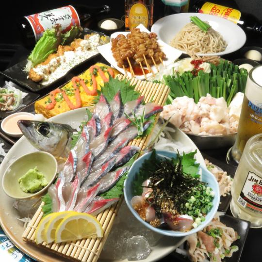 ≪For sightseeing in Hakata!!≫ Hakata sesame mackerel and Japanese black beef offal hotpot [Hakata Enjoyment Course] 4,500 yen