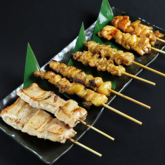 [Very popular♪] Assortment of four types of yakitori (image shows 2 servings)
