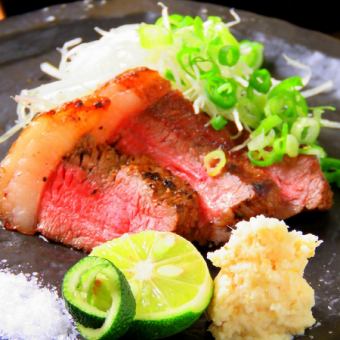 [Limited to 3 groups per day] Healthy lean black wagyu beef charcoal grilled + 3 types of sashimi, 9 dishes in total + 120 minutes all-you-can-drink course → 4,500 yen (tax included)