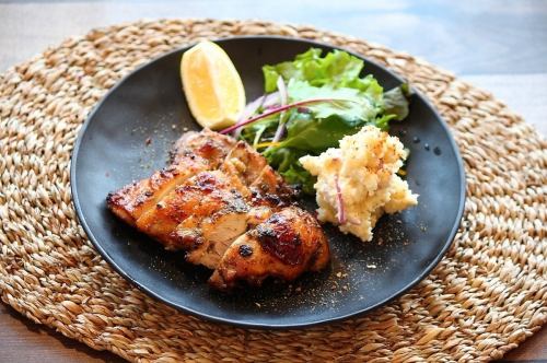 charcoal grilled jerk chicken