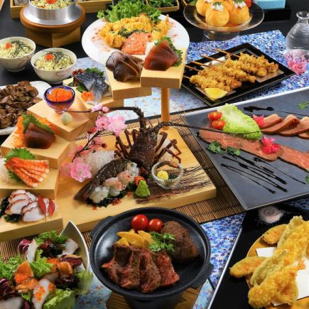 4月:鸭鸭,牛肉,牛排,5种生鱼片“无毛伊套餐” 3H无限畅饮10种