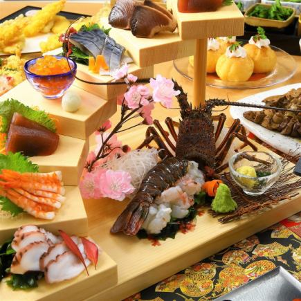 5月◇合鴨とローストビーフ、牛ステーキ、お造り5種「のまおいコース」飲み放題3H含む全10品