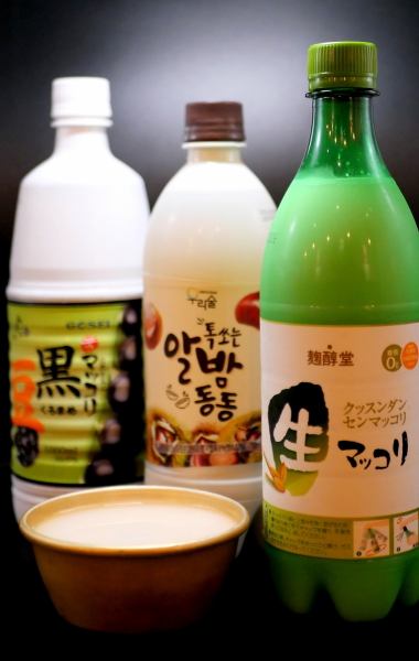 You can enjoy delicious sake along with the special Korean food.