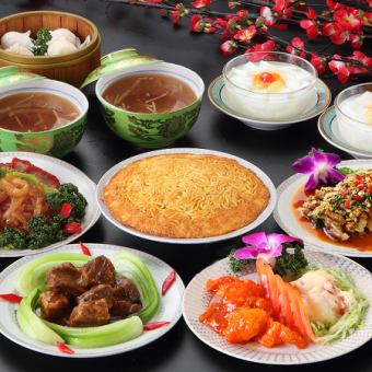 「梅蘭焼きそば」「大海老」「フカヒレ」などお料理【全9品】+2.5時間飲み放付き|歓送迎会◎