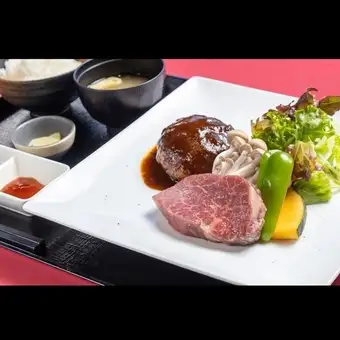 【ランチ】ステーキ&ハンバーグ膳