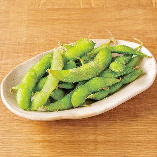 Lightly pickled eggplant / Himalayan salted edamame