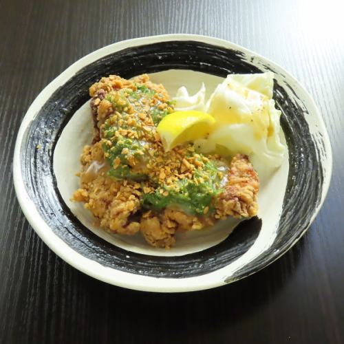 ネギ塩ガーリックから揚げ