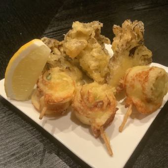 舞茸天とちくわチーズ天