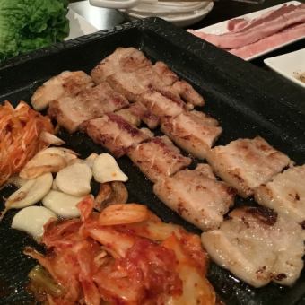 5000円(税込)厚切りサムギョプサル満腹コース120分飲み放題付き