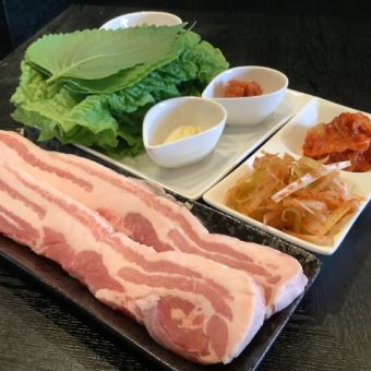 5000円(税込)厚切りサムギョプサル満腹コース120分飲み放題付き