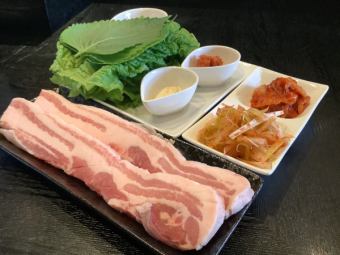 5000円(税込)厚切りサムギョプサル満腹コース120分飲み放題付き