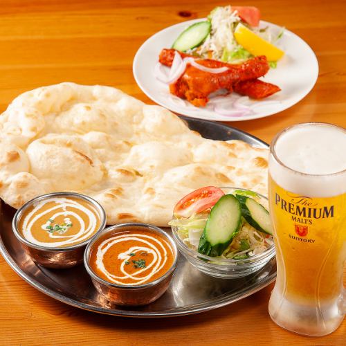 [Most popular!] Choose from two types of curry set♪ 1200 yen