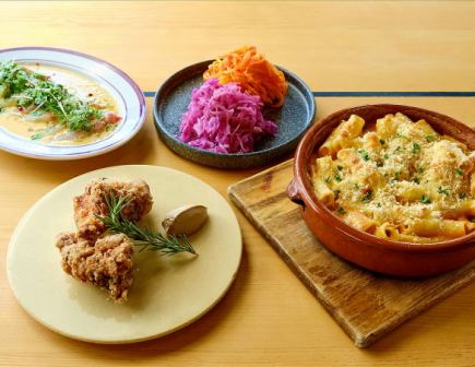 [Includes 1 hour and 30 minutes of all-you-can-drink] Course A ◆ 4 dishes including our specialty carpaccio ★ Free reservation of the 2nd floor for groups of 18 or more ★