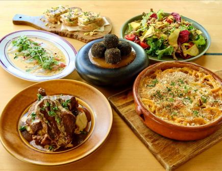 【음료 무제한 2시간 첨부】C코스◆소탕의 데미글라스 끓여 포함 전6품◆14분 이상으로 2층 전세가 무료◆