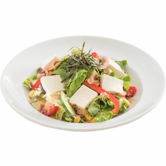 Japanese-style tofu and quinoa salad ~Green perilla dressing~
