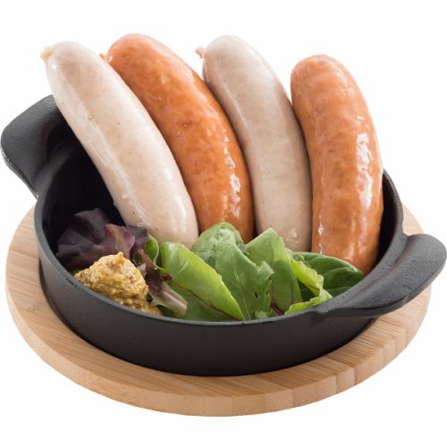 Assorted German sausages