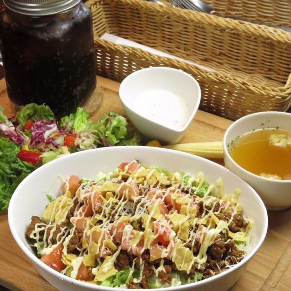 The most popular item is Safari's Taco Rice. We also have Loco Moco Gapao Rice, Fluffy Omelette Rice, and more.