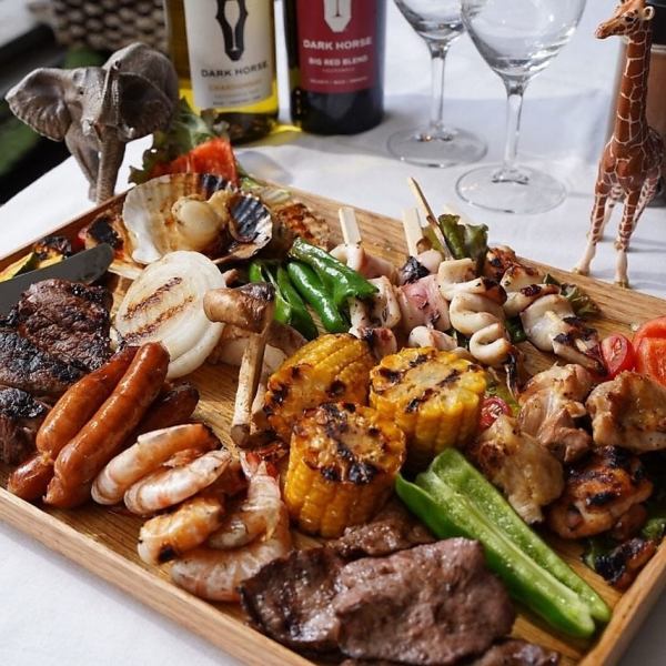 都会の真ん中でBBQ