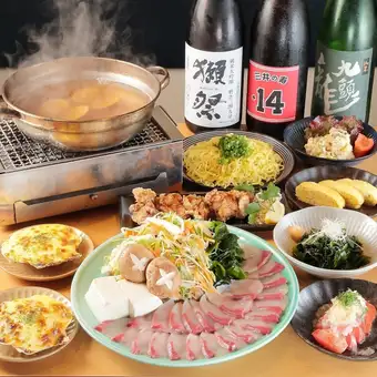 [December 1st - January 3rd] 2-hour all-you-can-drink included ◎ Year-end party limited ☆ Yellowtail shabu-shabu course [9 dishes total] 6500 yen (tax included)