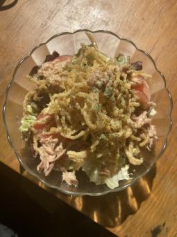 Crunchy noodle tuna salad