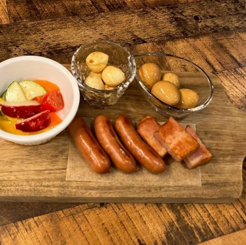 Assorted smoked foods