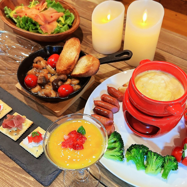 【歓送迎会や大小宴会に!!】人気NO1コース!薫製盛り合わせ付きスタンダードコース 全7品3300円(税込)