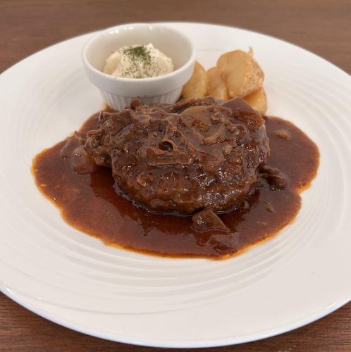 自家製ハンバーグ　デミソース