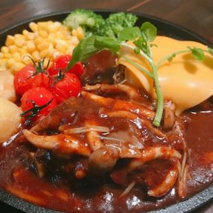 Japanese black beef hamburger steak (double)